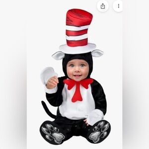 InSpirit Designs Cat in the Hat infant costume 0-6 months. NWT 0-6 mos (wal2)